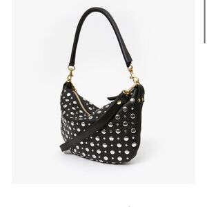 Clare V Petit Moyen Black W/ Silver Studs NWT RARE